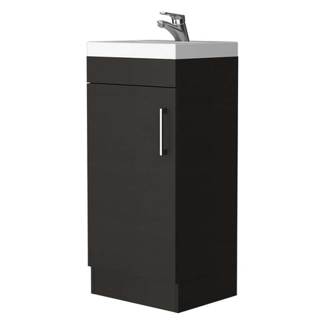 Mueble para Lavamanos Madrid Plus Wengue 40x83cm Individual sin Lavamanos con Una Puerta - Gabinetes | Bylmo