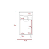 Mueble Recife Amareto 44 cm con Dos Puertas y Un Cajón - Gabinetes | Bylmo