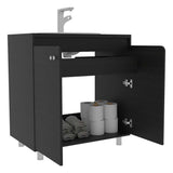Mueble Rivere Wengue 80 cm con Dos Puertas - Gabinetes | Bylmo