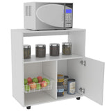 Mueble Auxiliar Austria Blanco 86 cm con Una Puerta y Una Canasta deslizable - Muebles Organizadores | Bylmo