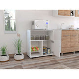 Mueble Auxiliar Austria Blanco 86 cm con Una Puerta y Una Canasta deslizable - Muebles Organizadores | Bylmo