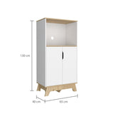 Mueble Microondas Auxona Duna 65 cm con Dos Puertas y Entrepaños - Alacenas y Muebles Microondas | Bylmo