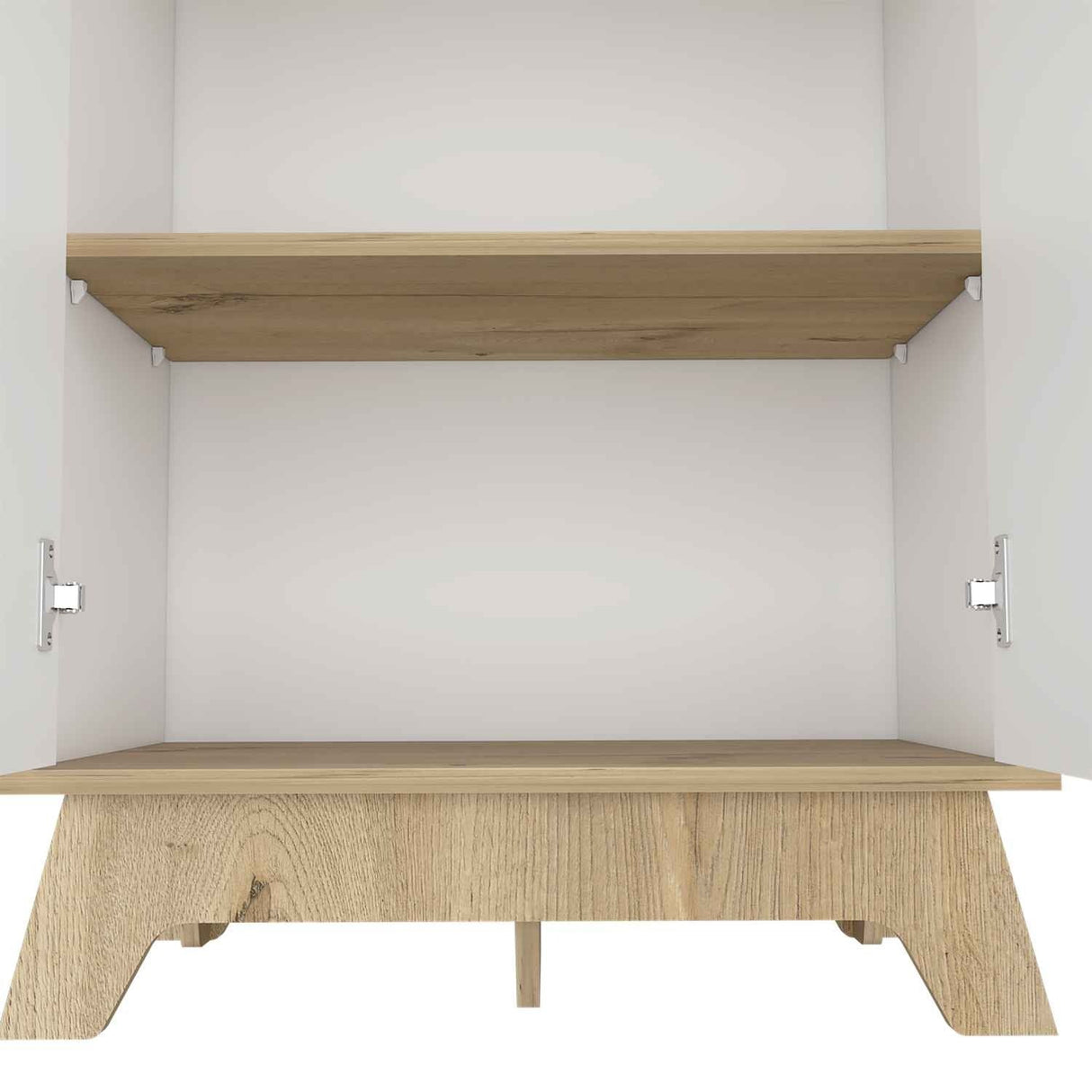 Mueble Microondas Auxona Duna 65 cm con Dos Puertas y Entrepaños - Alacenas y Muebles Microondas | Bylmo