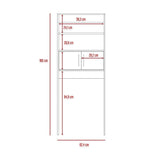 Optimizador de Baño Madrid Wengue 62x160cm sin Cajones y con Un Entrepaño - Gabinetes | Bylmo