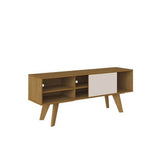 Rack Roble y Blanco 160 cm con Una Puerta - Muebles para TV | Bylmo