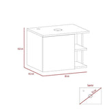 Mueble Vassel Blanco y Duna 60 cm con Una Puerta y Entrepaños - Gabinetes | Bylmo