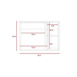 Mueble Vassel Blanco y Duna 60 cm con Una Puerta y Entrepaños - Gabinetes | Bylmo