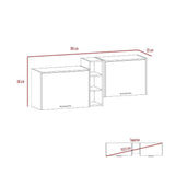 Mueble Superior con Dos Puertas Belmira Rovere y Blanco 150 cm - Cocinas | Bylmo