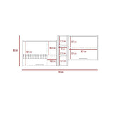 Mueble Superior con Dos Puertas Belmira Rovere y Blanco 150 cm - Cocinas | Bylmo