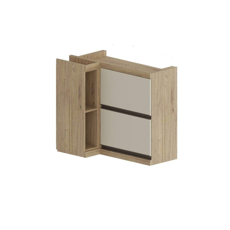 Mueble Superior Maqui con Dos Puertas Blanca y Dos Entrepaños Madera 87 cm Sin Campana - Muebles Superiores | Bylmo