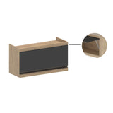 Mueble Superior Maqui con Una Puerta Abatible Gris Madera 80 cm Sin Campana - Muebles Superiores | Bylmo