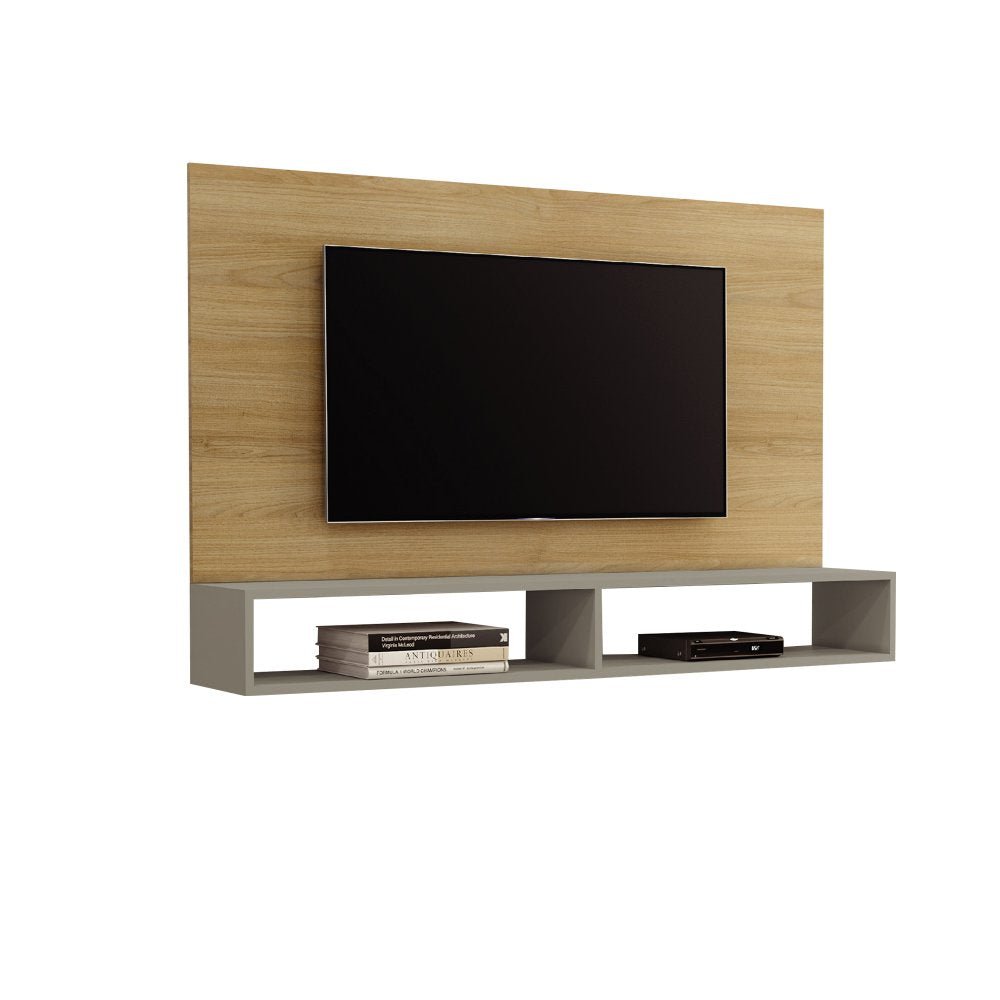 Panel Ligth Macadamia y Pecan 135 cm - Muebles para TV | Bylmo