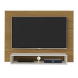 Panel Cafe y Blanco 120 cm - Muebles para TV | Bylmo
