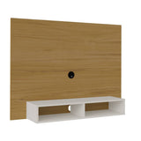 Panel Cafe y Blanco 120 cm - Muebles para TV | Bylmo