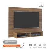 Panel de TV Pino 120x89cm Para TV Hasta 42 Pulgadas sin Cajones y con Ranuras para Cables - Muebles para TV | Bylmo