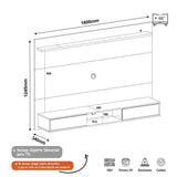 Panel Platinum Cafe 180 cm - Muebles para TV | Bylmo