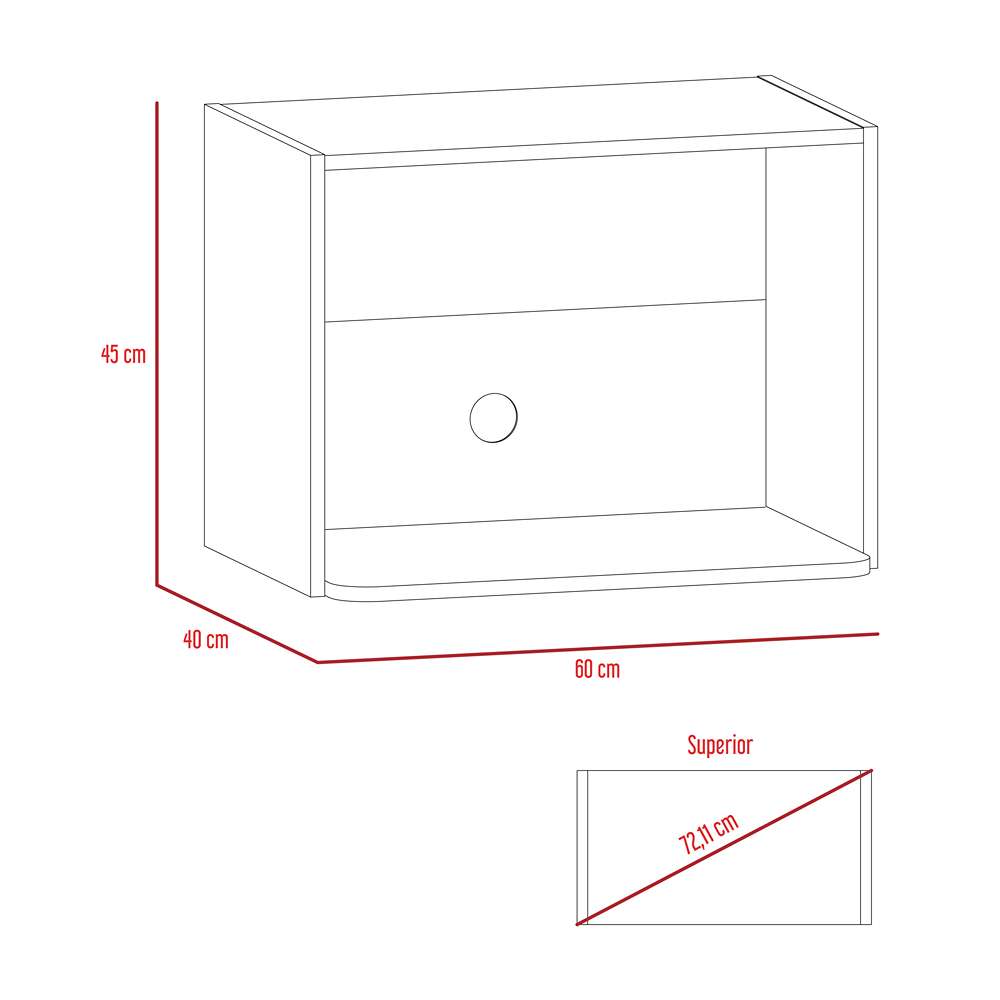 Mueble Auxiliar para Campana Blanco 60 cm - Cocinas | Bylmo