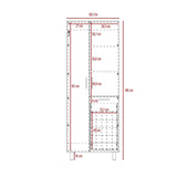 Mueble de Aseo Aeria Blanco 68x180cm con Tres Puertas - Muebles de Aseo y Ropas | Bylmo