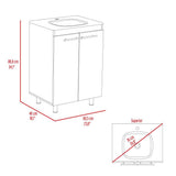 Mueble Khari Blanco 60 cm con Dos Puertas - Gabinetes | Bylmo