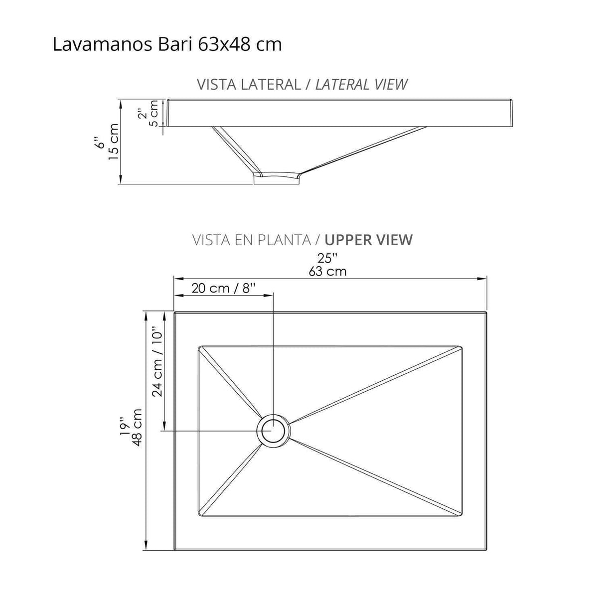 Mueble para Baño Macao Life Gracia y Sikuani 63 cm Flotante con Lavamanos Bari - Muebles para Baño | Bylmo