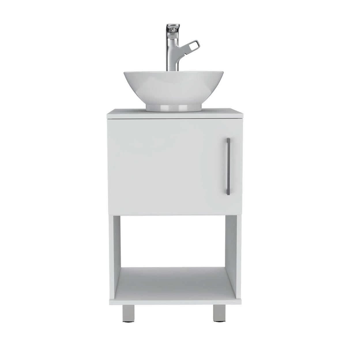 Mueble para Lavamanos Gouda Blanco 45x89cm Individual con Lavamanos con Una Puerta - Muebles para Baño | Bylmo