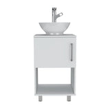 Mueble para Lavamanos Gouda Blanco 45x89cm Individual con Lavamanos con Una Puerta - Muebles para Baño | Bylmo