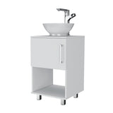 Mueble para Lavamanos Gouda Blanco 45x89cm Individual con Lavamanos con Una Puerta - Muebles para Baño | Bylmo