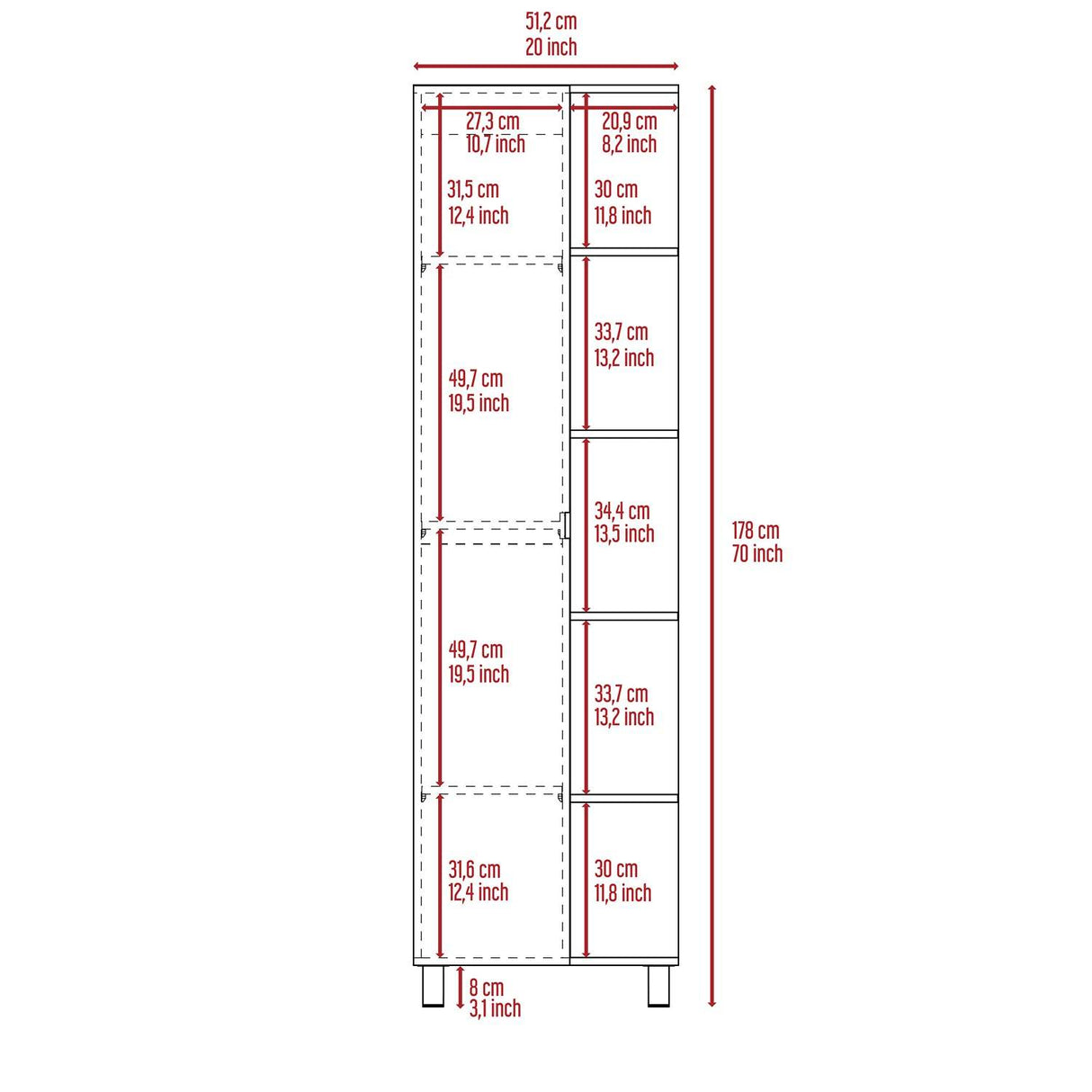 Mueble para Baño Malaga Blanco 51 cm Esquinero - Muebles para Baño | Bylmo