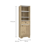 Mueble Columna para Baño Malaga Duna 33x142cm con Un Cajón y con Dos Entrepaños - Muebles para Baño | Bylmo
