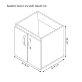 Mueble para Baño Oslo Mitte y Tambo 48 cm Flotante con Lavamanos - Muebles para Baño | Bylmo