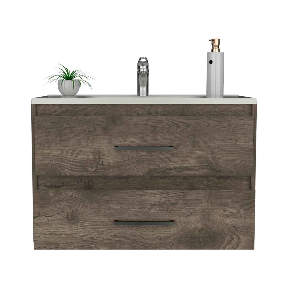 Mueble para Lavamanos Praga Bellota 81x52cm Individual con Lavamanos con Dos Cajones - Muebles para Baño | Bylmo