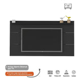 Panel Slim Negro 180 cm - Muebles para TV | Bylmo