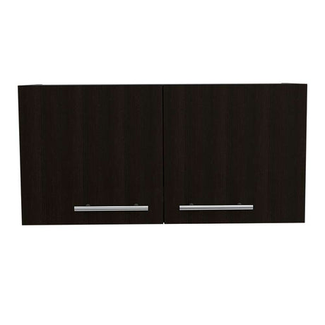 Mueble Auxiliar Manchester Wengue 76x37cm con Un Entrepaño y Un Compartimiento - Muebles Organizadores | Bylmo