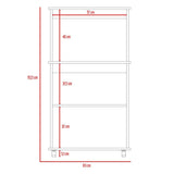 Mueble Auxiliar Italia Blanco y Wengue 63 cm con Dos Puertas y Entrepaño - Muebles Organizadores | Bylmo