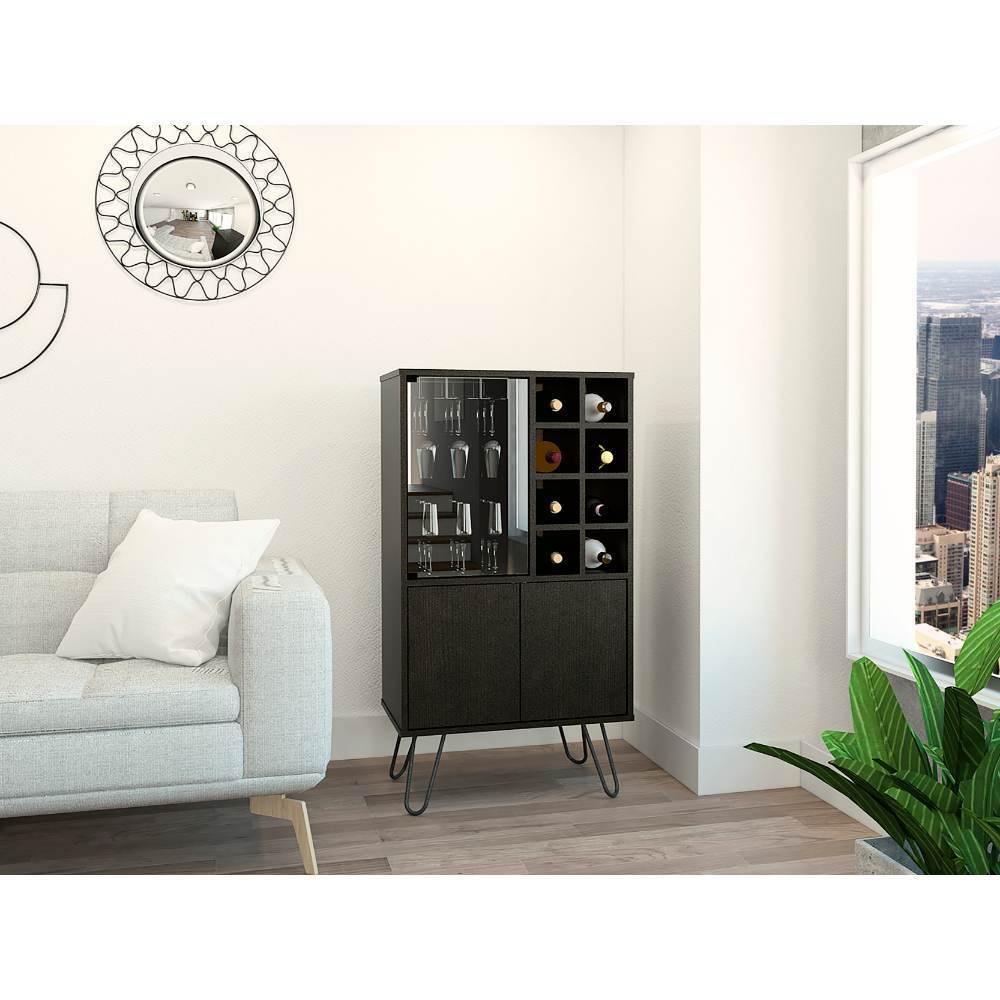 Bar Vassel Wengue 59 cm con Puerta de Vidrio - Bares | Bylmo