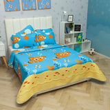 Cubrelecho Español Infantil Azul para Cama Doble 140 X 190 Cm Doble Faz de Nemo - Ropa de Cama | Bylmo