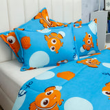 Cubrelecho Acolchado Infantil Azul para Cama Semidoble 120 X 190 Cm Doble Faz de Nemo - Otros textiles | Bylmo
