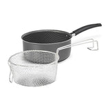 Olla Freidora Aluminio 36 cm Antiadherente Gris - Ollas y Sartenes | Bylmo