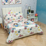 Cubrelecho Español Infantil Rosado para Cama Semidoble 120 X 190 Cm Doble Faz de Princesas - Ropa de Cama | Bylmo