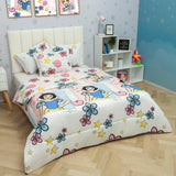 Cubrelecho Acolchado Infantil Rosado y Blanco para Cama Sencillo 100 X 190 Cm de Princesas - Otros textiles | Bylmo