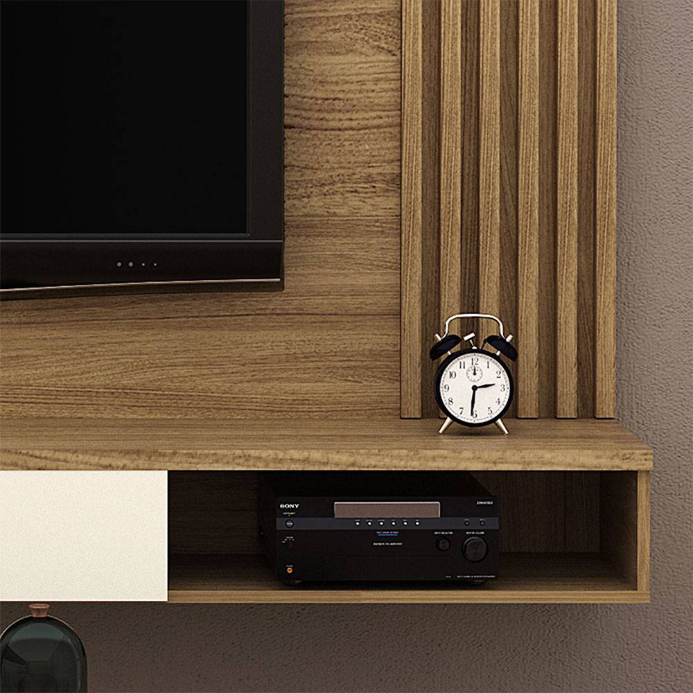 Panel Merida Cafe y Blanco 180 cm - Muebles para TV | Bylmo
