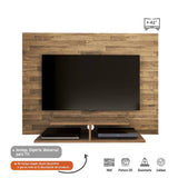 Panel de TV Jet Plus Rústico 120x89cm Para TV Hasta 42 Pulgadas sin Cajones y con Ranuras para Cables - Muebles para TV | Bylmo