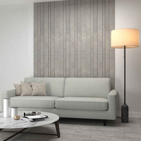 Panel Ranurado X 2 60 cm Cemento Decorativo - Paneles de Pared | Bylmo