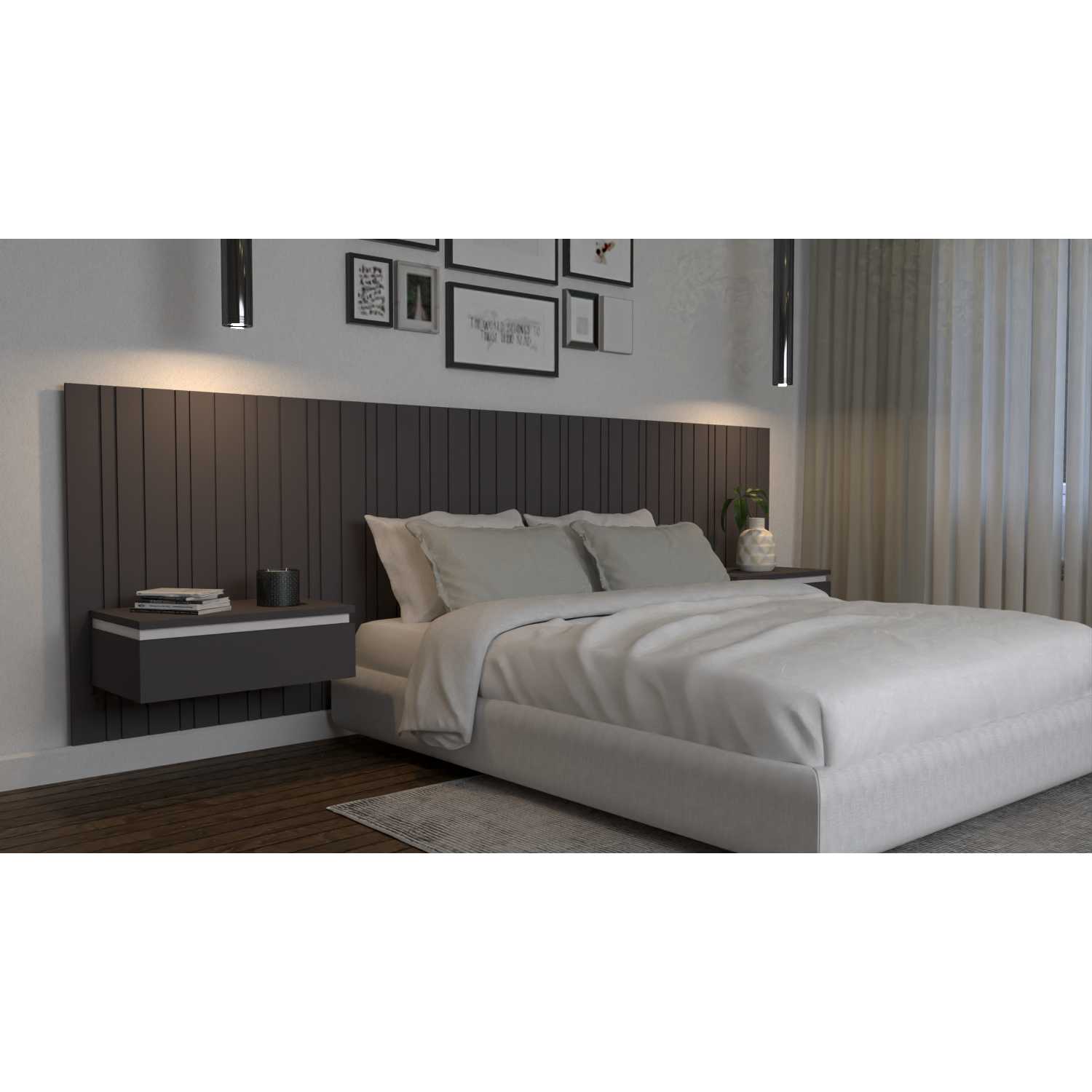 Panel Ranurado X 2 60 cm Duna Decorativo - Paneles de Pared | Bylmo