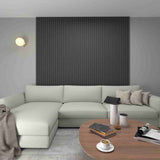 Set x 2 Paneles Ranurados 3D PanelArt Plomo - Paneles de Pared | Bylmo