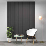 Panel Ranurado X 2 60 cm Plomo Decorativo - Paneles de Pared | Bylmo