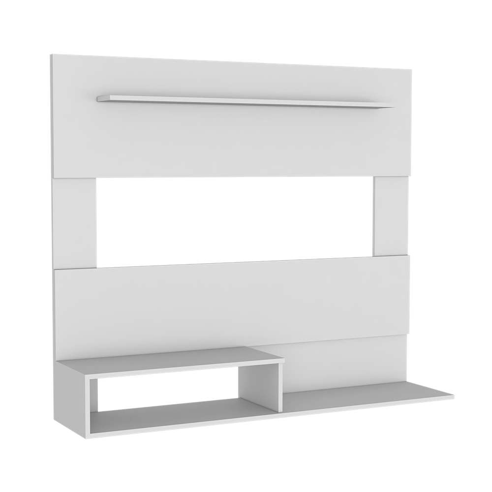 Panel Beijint Blanco Nevado 140x120cm Para TV Hasta 55 Pulgadas sin Cajones - Muebles para TV | Bylmo