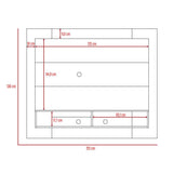 Panel Vostok Miel 155 cm - Muebles para TV | Bylmo