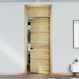 Kit Puerta con Marco Prakti Duna 80x235cm con Acabado Melaminado para Interiores con Cenefa y de Apertura Derecha - Puertas | Bylmo