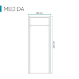 Kit Puerta con Marco Prakti Duna 80x235cm con Acabado Melaminado para Interiores con Cenefa y de Apertura Izquierda - Puertas | Bylmo